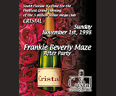 Cristal Grand Opening in Miami Beach - created October 23, 1998