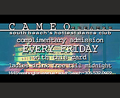 Cameo Theater Complimentary Pass - 875x500 graphic design
