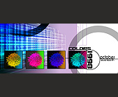Colors at Amnesia Nightclub - 2063x875 graphic design