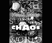 World Beats at Chaos - Chaos Nightclub Graphic Designs