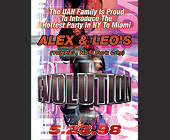 Alex and Leo's Evolution at Cameo - 4x5.25 graphic design