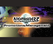 Nightbreederz Promotion and Management Card - 500x875 graphic design