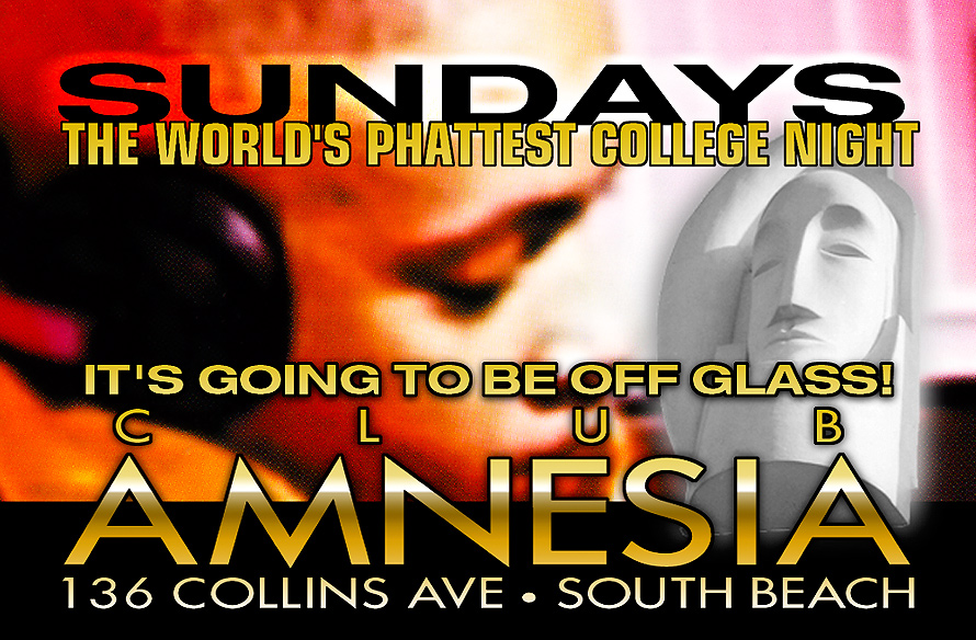 The World's Phattest College Night Sundays at Amnesia