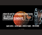 Marsbar Sundays at Cafe Iguana Cantina in Coconut Grove - tagged with 305.444.6606