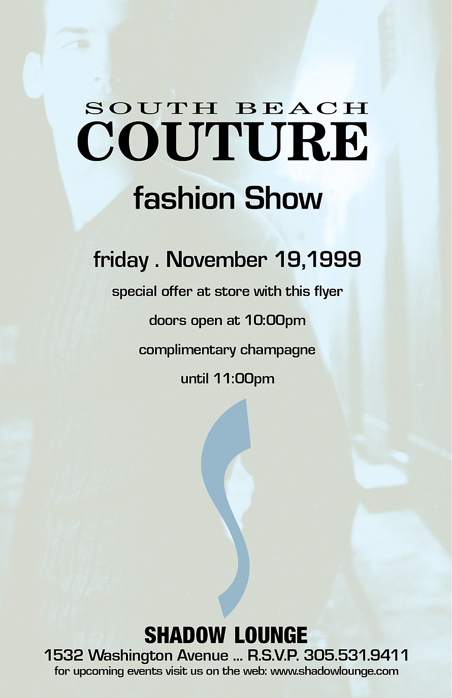 South Beach Couture Fashion Show at Shadow Lounge
