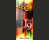 Decaf at Cristal Nightclub - 2125x875 graphic design