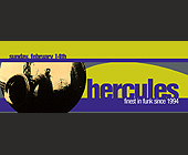 Hercules at Club Chaos - 1313x500 graphic design