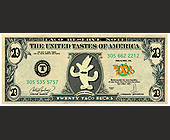 Texas Taco Factory 20 Taco Bucks - tagged with currency and is not replaceable if lost or stolen