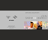 Sasha and John Digweed United at Groove Jet - tagged with proudly present