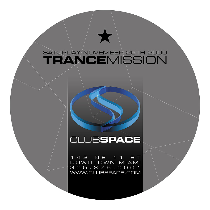 Club Space Trance Mission Thanksgiving Weekend