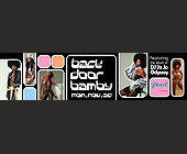 Back Door Bamby Mondays at Crobar - 3300x825 graphic design