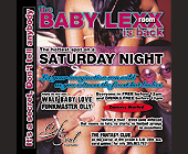 The Baby Lexx Room at Cafe Soul - tagged with saturday night