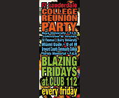 Ft. Lauderdale College Reunion Party at Club 112 - Club 112 Graphic Designs