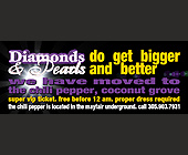 Diamonds and Pearls at The Chili Pepper in Coconut Grove - 1650x645 graphic design