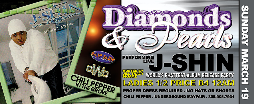 Diamonds and Pearls with J-Shin at The Chili Pepper