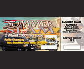 Powersports Raffle Sunday Summer Slam Bike Expo - tagged with Information box