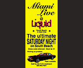 Miami Live at Liquid - tagged with cursive writing