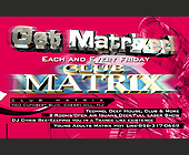 Friday at Club Matrix - tagged with live performances