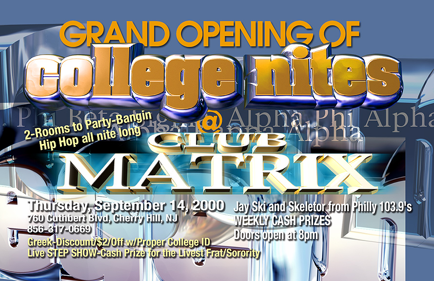 Grand Opening of College Nights at Club Matrix