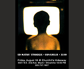 Ed Matus' Struggle and Lunabelle at Churchill's Hideaway - tagged with struggle