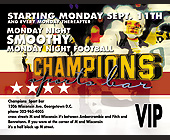 Monday Night Smoothy at Champions Sports Bar - District of Columbia Graphic Designs