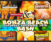Bonza Beach Bash at Cafe Iguana - tagged with budweiser logo