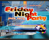 Friday Night Party at Thunder Wheels - Skating Graphic Designs