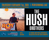 The Hush Brothers Performing at Club Space - tagged with doors open 10 pm