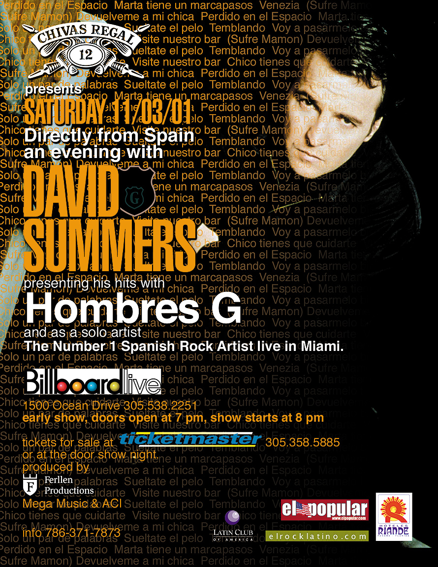 David Summers at Billboard Live