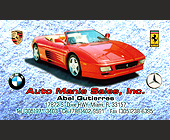 Auto Mania Sales, Inc. - created November 06, 2001