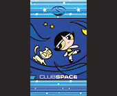 Club Space Business Card - tagged with cat