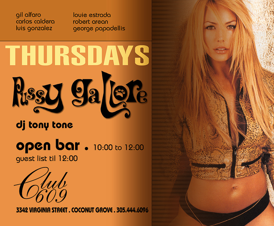 Pussy Gallore Thursdays at Club 609