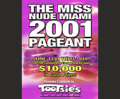 Miss Nude Miami Pageant at Tootsie's Cabaret - tagged with 305.651.5822
