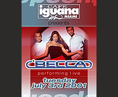 Becca at Cafe Iguana - tagged with cafe iguana logo
