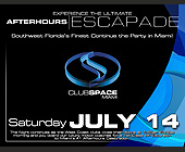 After Hours Escapade at Club Space in Downtown Miami - tagged with for reservations