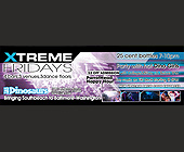 Xtreme Fridays at The New Dinosaurs - 2550x825 graphic design