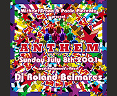 Anthem Roland Belmares at Crobar - 5.5x5.5 graphic design
