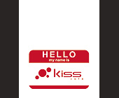 Hello My Name is Kiss Cafe - College Graphic Designs