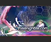 This is the Night Life Business Card - tagged with hexagons