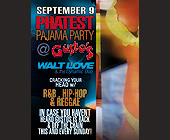 The Phatest Pajama Party at Gusto's - Gustos Grill and Bar Graphic Designs