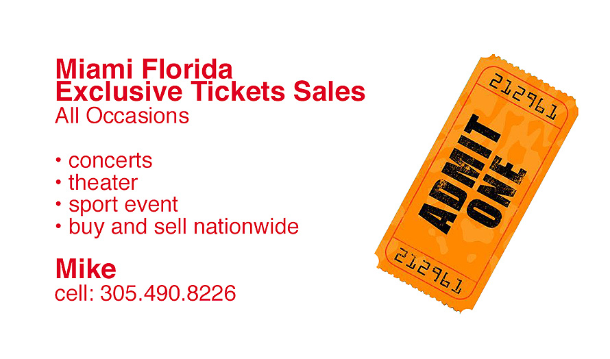 Miami Florida Exclusive Tickets Sales