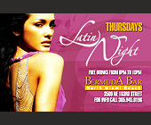 Bermuda Bar Latin Night  - 825x1275 graphic design