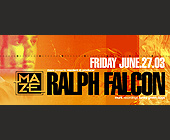 Ralph Falcon at Murk Nightclub - 875x2125 graphic design