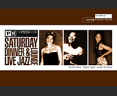 The Press Room Saturday Dinner and Live Jazz - Jazz Graphic Designs