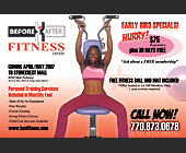 Before After Fitness Center - Fitness Graphic Designs