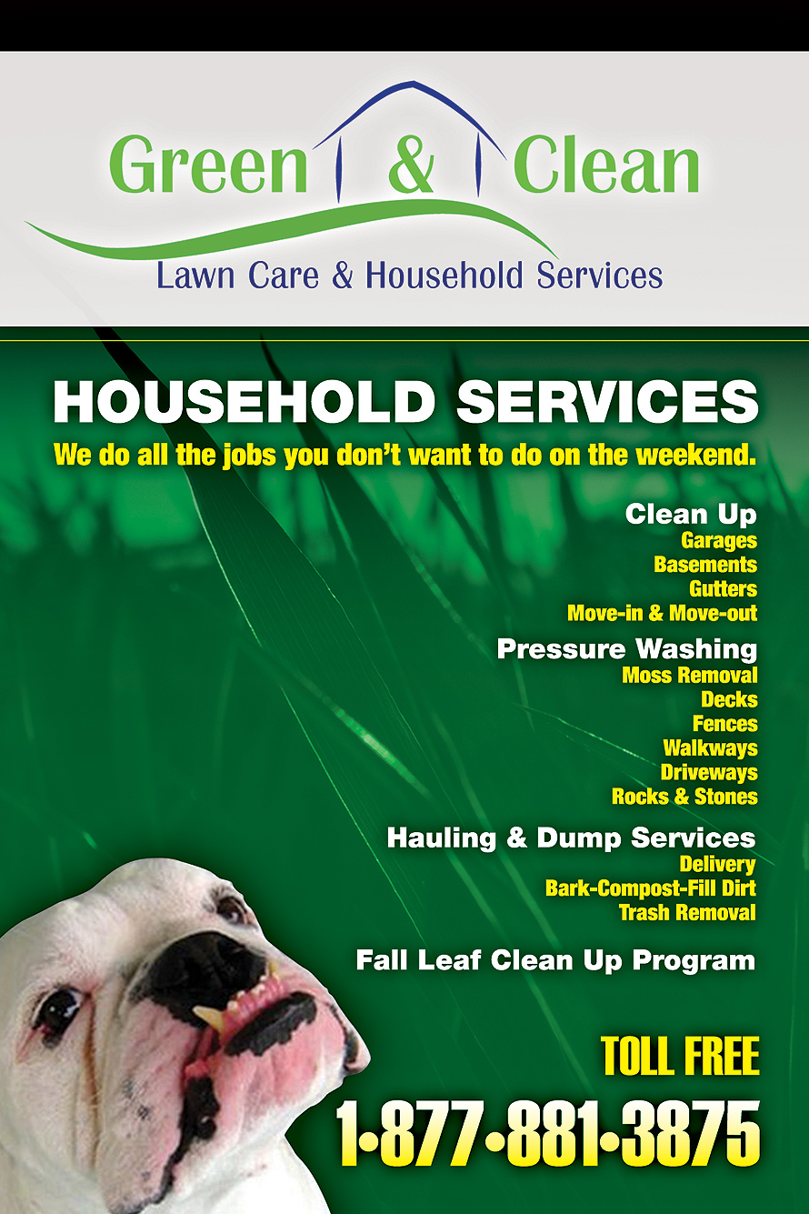 Green and Clean Lawn Care and Household Services