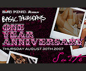 Basic Thursdays One Year Anniversary - 2125x1375 graphic design