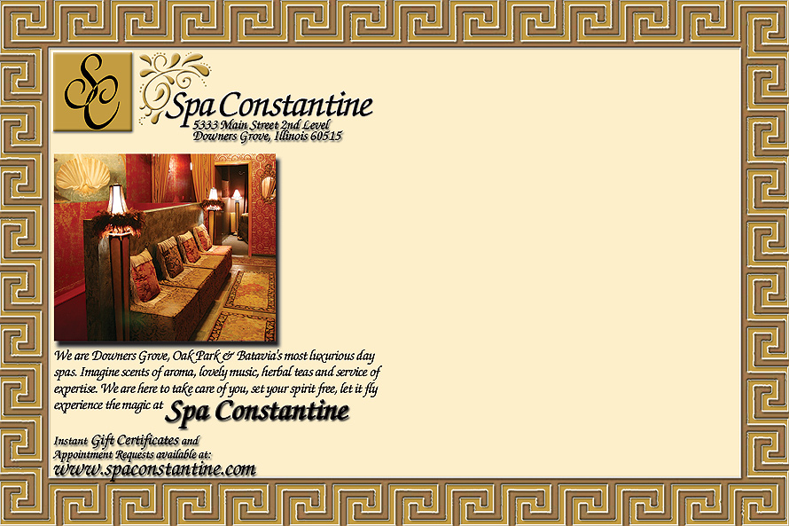 Spa Constantine Holiday Promotion
