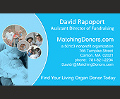 David Rapoport Assistant Director of Fundraising - tagged with circle design