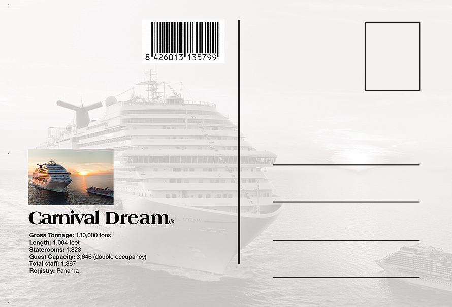 Carnival Dream Sunset Cruise Ship